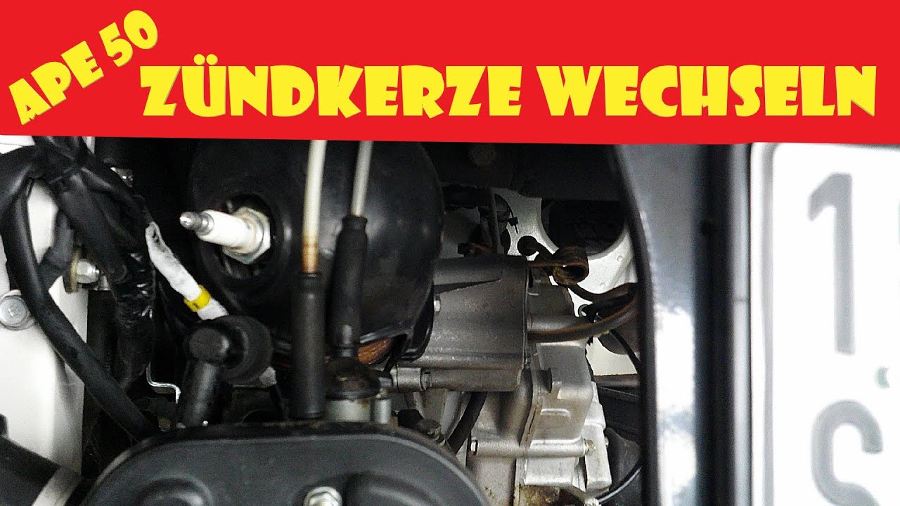 Piaggio Ape 50 Zündkerze wechseln @ApeHarry
