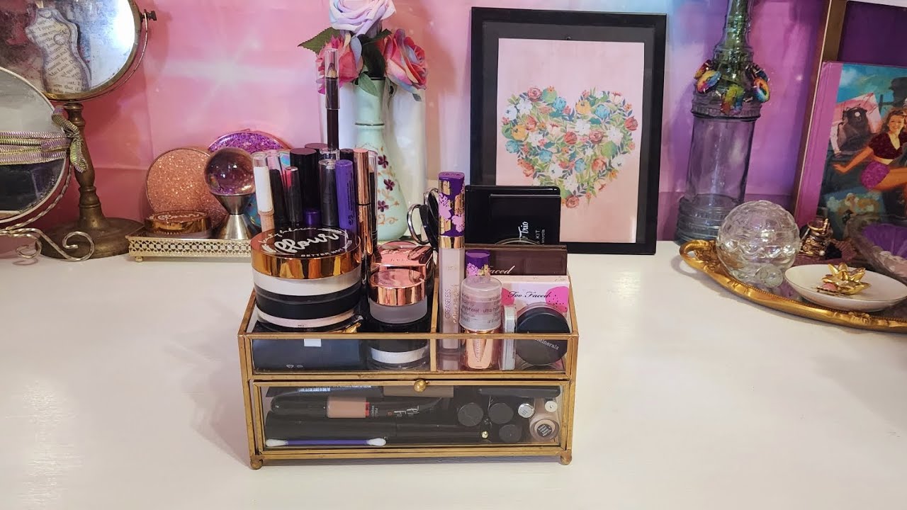 ASMR Whispered Makeup Rummage/Show & Tell Tapping on Everyday Products