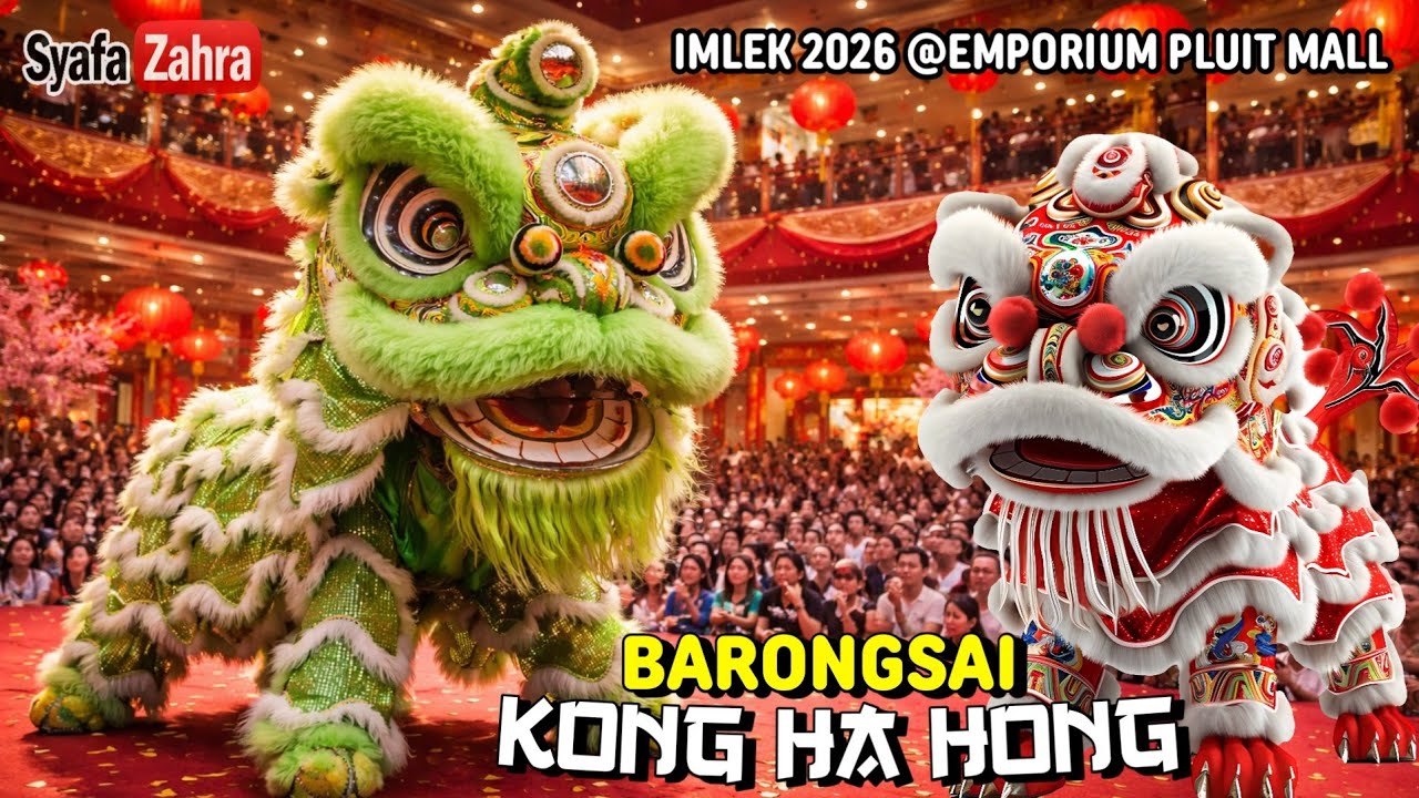 CNY 2026 Atraksi Barongsai Kong Ha Hong di Emporium Pluit Mall