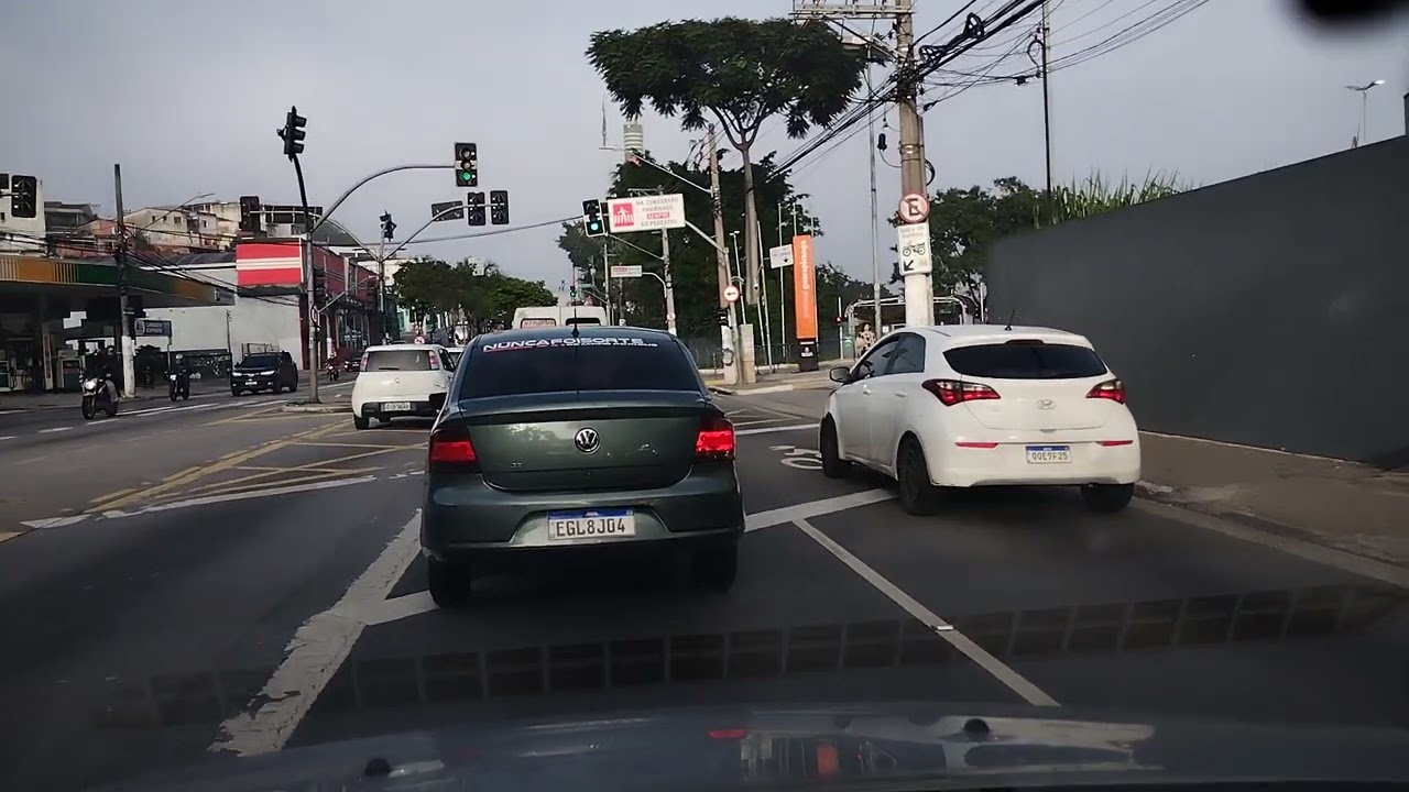Dirigindo pela zona sul de São Paulo