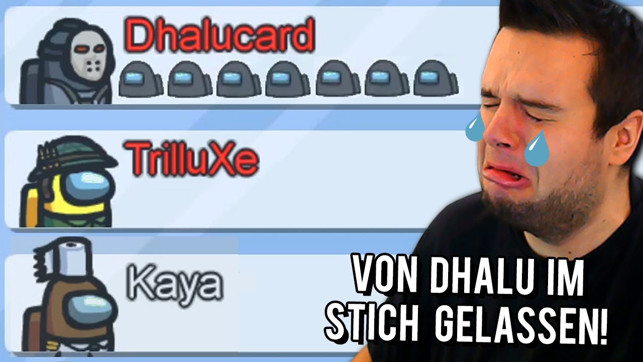 Von DHALU im STICH GELASSEN! 😭 TrilluXe spielt AMONG US!  | TrilluXe