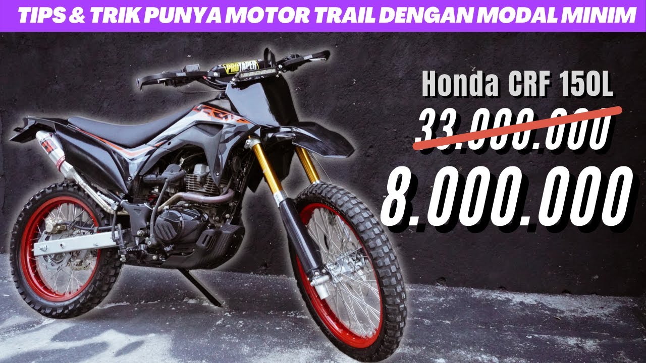 MODIFIKASI MEGAPRO CUSTOM JADI HONDA CRF 150L | Modif Motor Lama Menjadi MOTOR TRAIL Siap Trabas !