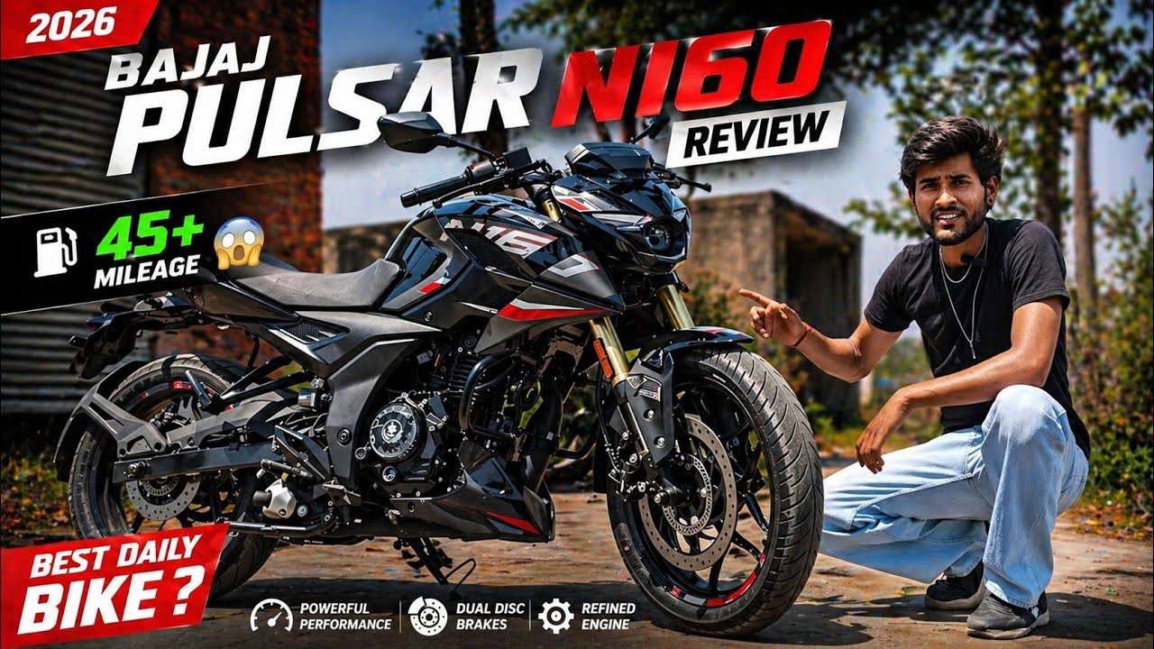 2026 Bajaj Pulsar N160 Review 🔥 45+ mileage best for daily use 👌