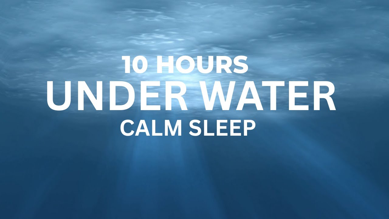 Underwater Ocean Ambience for Sleep | Deep Sea Calm | Black Screen | 10 Hours