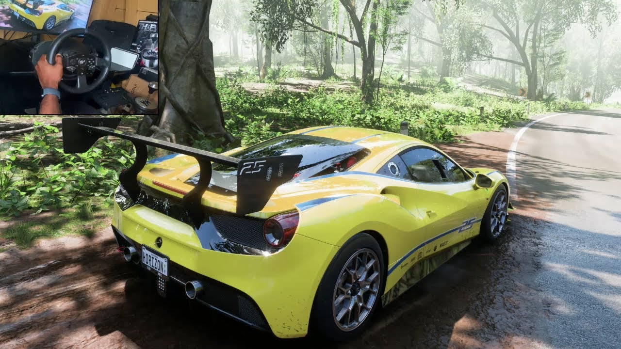 Ferrari 488 Challenge - Forza Horizon 5 | Thrustmaster Steering Wheel Gameplay