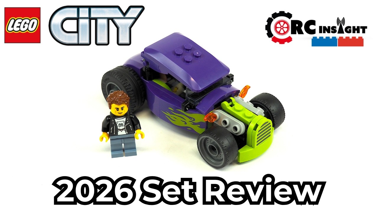 Обзор набора LEGO City Hot Rod (набор LEGO 60485, 2026 год)
