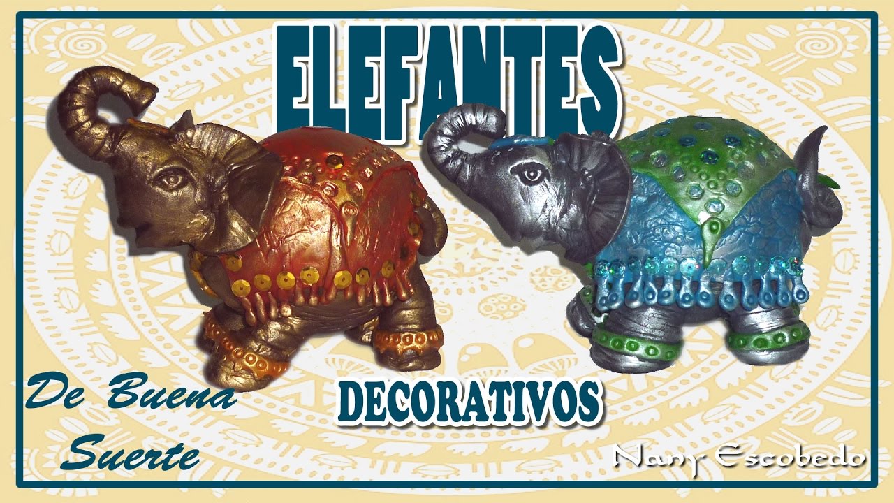 ELEFANTES DECORATIVOS PARA LA BUENA SUERTE