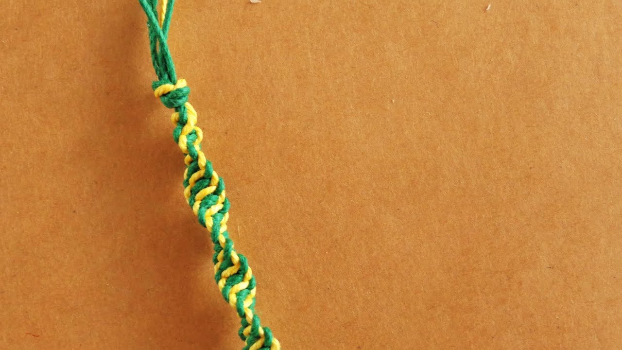 ► PULSERA MACRAME: nudo ESPIRAL || Pulseras de HILO ca&ntilde;amo || HaunterMake