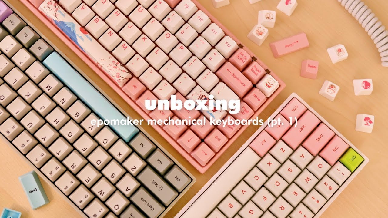 Cute & Aesthetic Mechanical Keyboards by Epomaker | Review, Unboxing & Typing ASMR