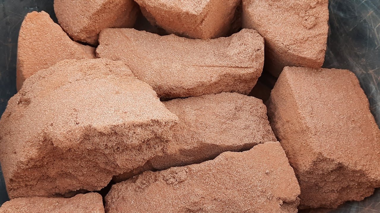 ASMR/RED SAND DRY CRUMBLE/SAND PLAY/PGN ASMR