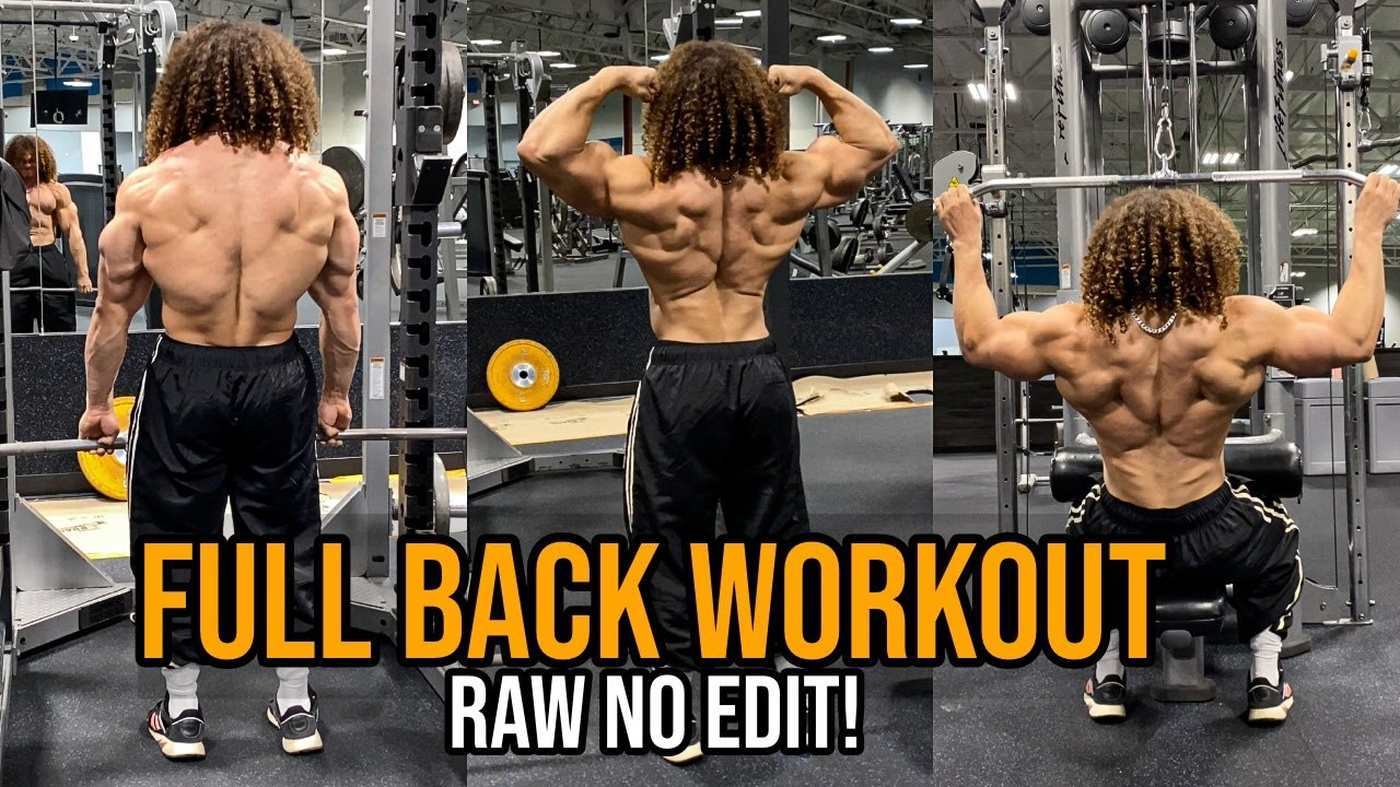 FULL BACK WORKOUT (RAW NO EDIT!)