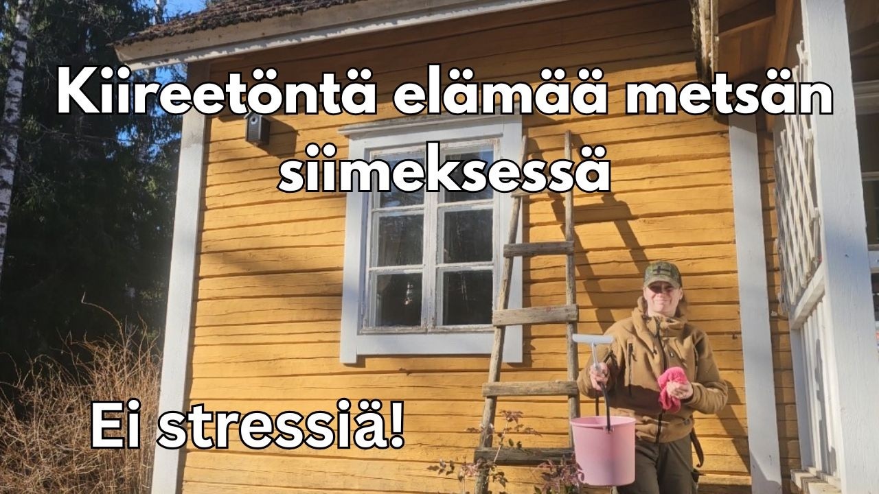 Kiireet&ouml;nt&auml; el&auml;m&auml;&auml; mets&auml;n siimeksess&auml;, ei stressi&auml;!