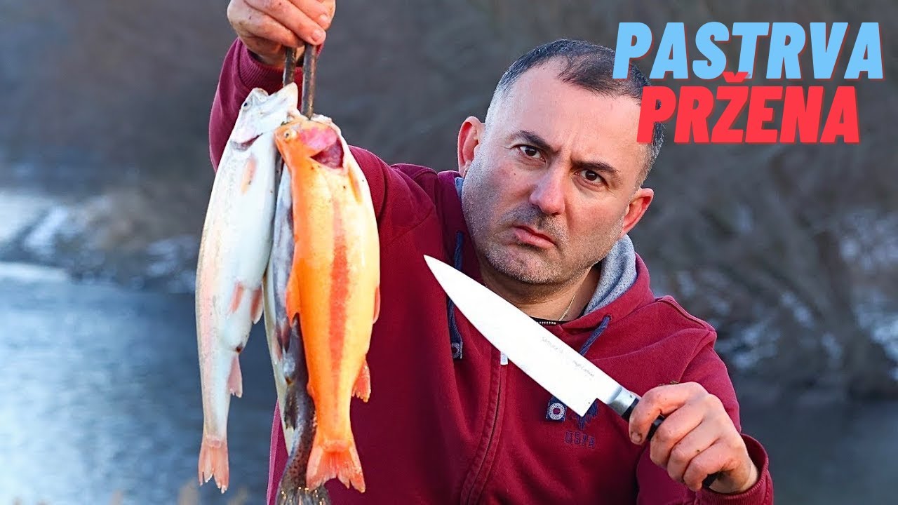 Пржена пастрмка | Хватање и кување рибе  @georgy512