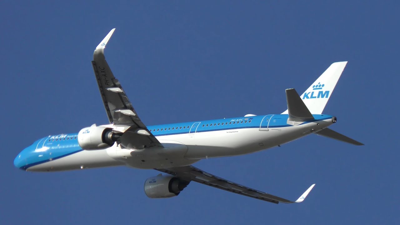 Budapest Airport KLM airplanes compilation