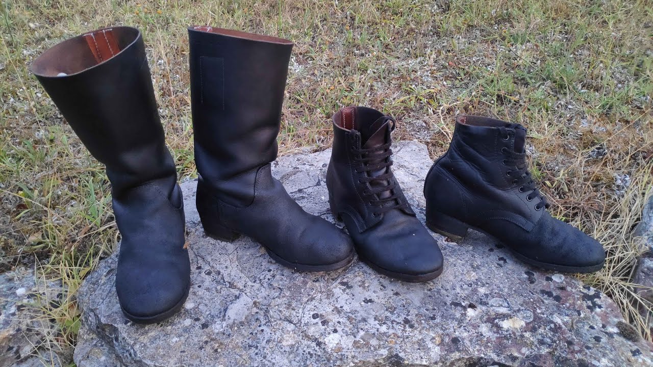 Entretien annuel chaussures et bottes Wehrmacht - Exemple de bottes Fredericci.