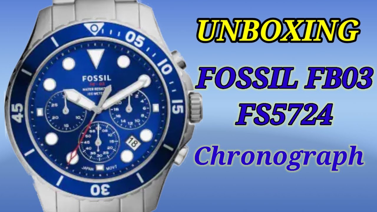 UNBOXING - FOSSIL FB03 FS5724 Chronograph