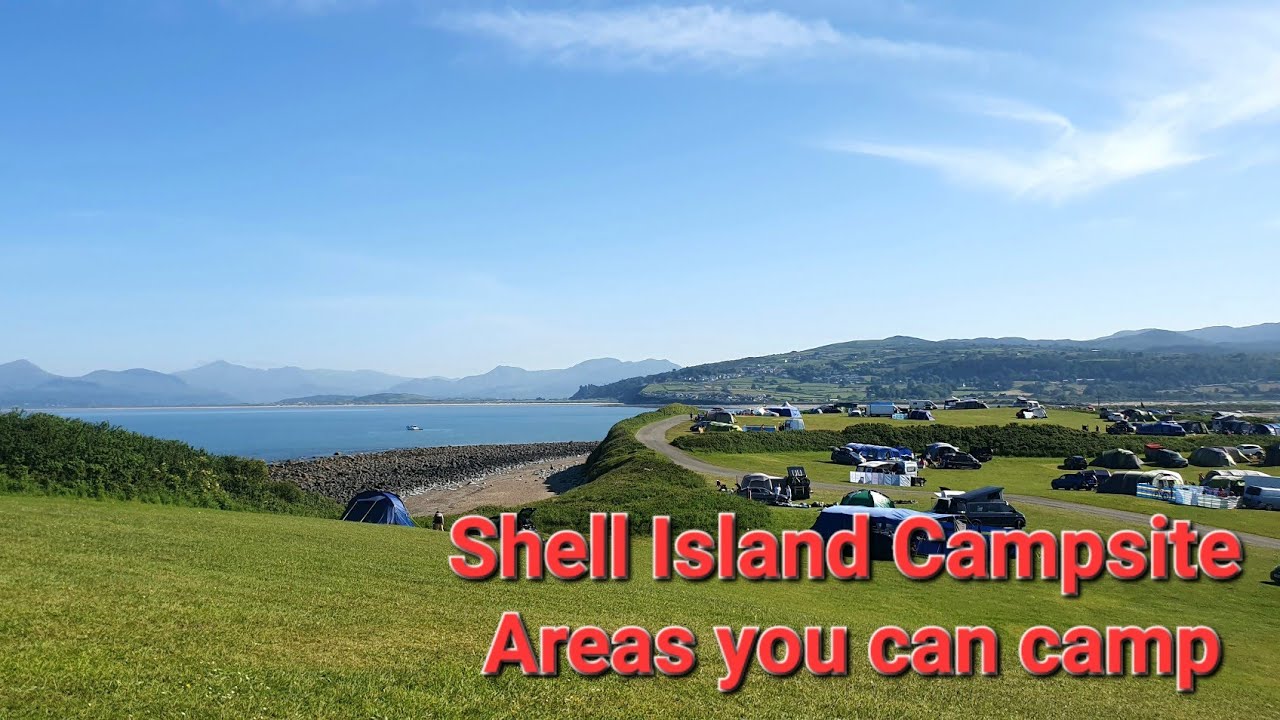 Exploring the different camping locations on shell Island North wales best campsite in UK #camping