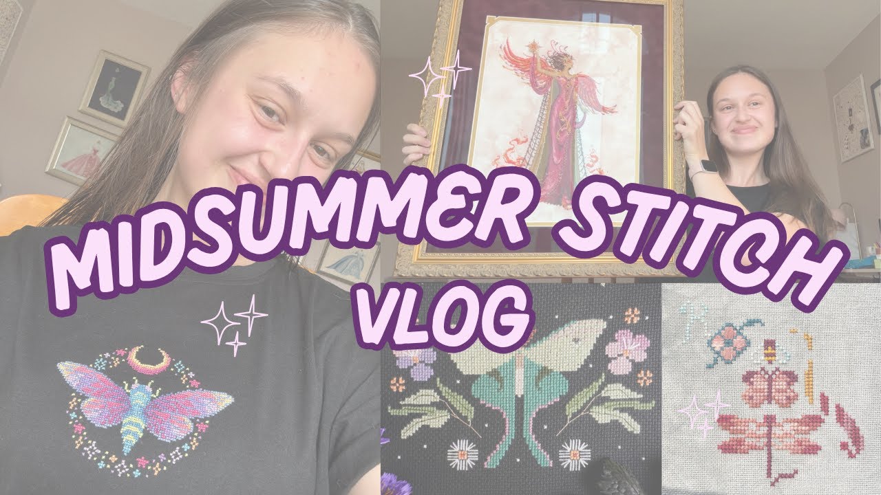 Flosstube Extra | Midsummer Stitch Vlog 🌙
