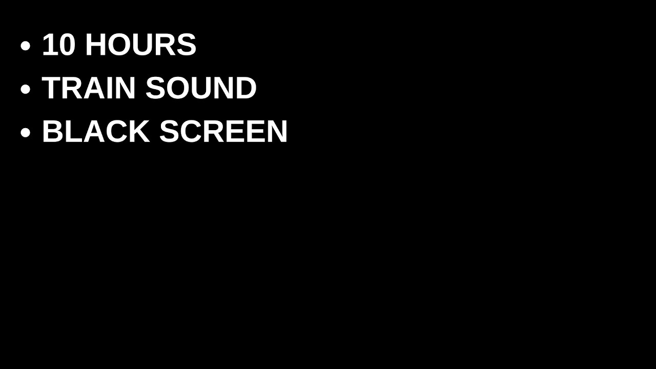 10 Hours Train Sound | Relaxing Railway White Noise for Sleep & Focus