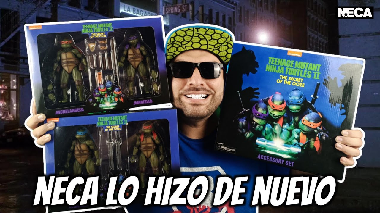 NECA TMNT MOVIE ACCESORY SET & 2PACK : THE SECRET OF THE OOZE  - UNBOXING / REVIEW Y COMPARACIÓN