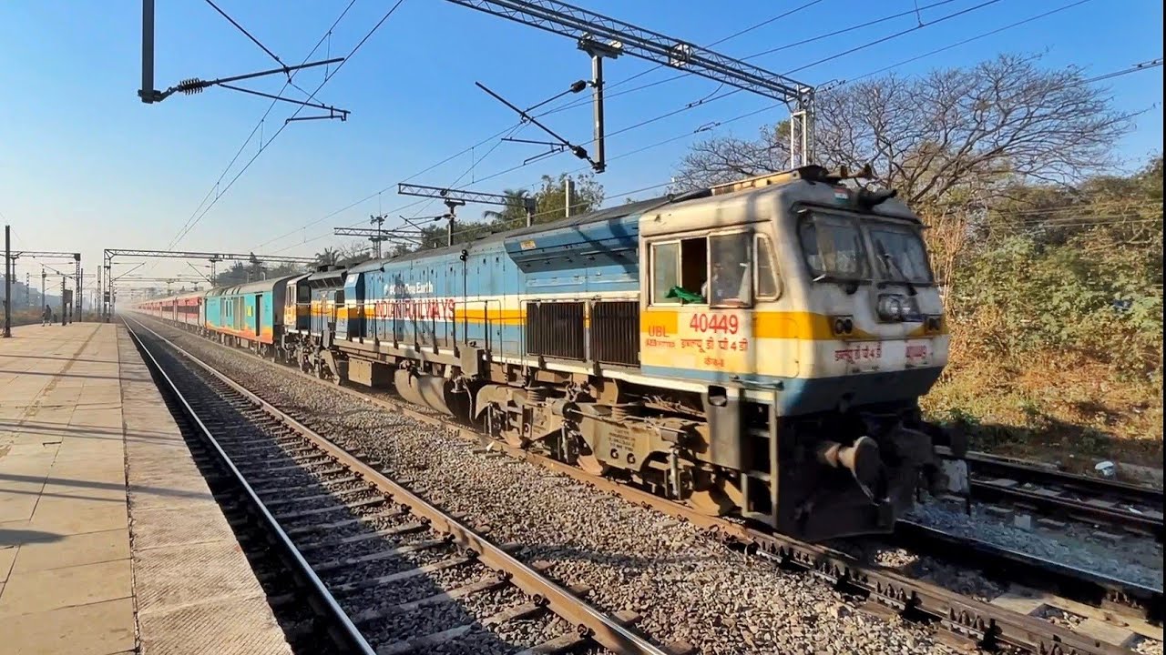 Furious 130 kph😨 WDP4D Jodhpur express+ Double decker+Karnavati attacks Kelve road-Indian Railways