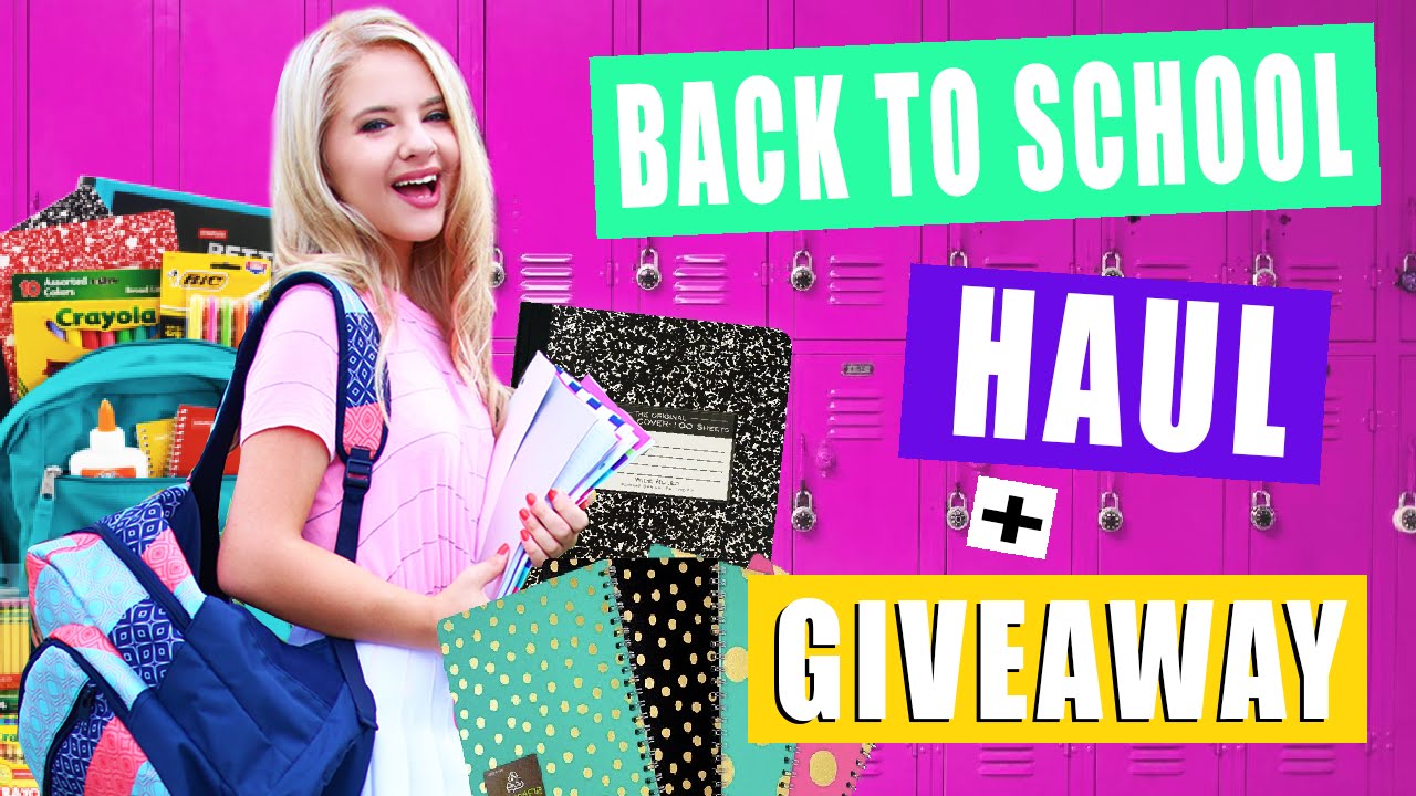 School Supply Haul + HUGE Giveaway!