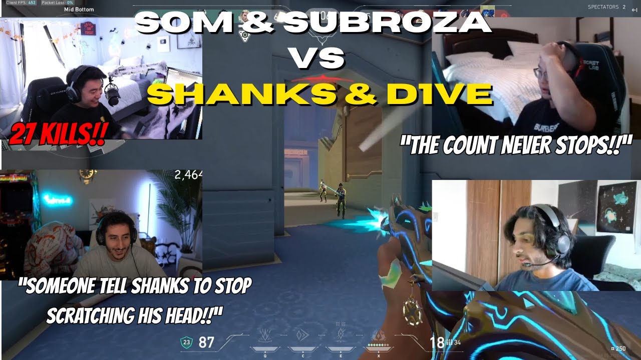 S0M и SUBROZA уничтожают SHANKS и D1VE за счёт