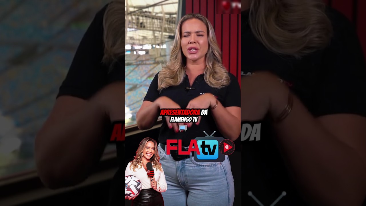 a nova apresentadora do programa Flamengo TV #futebolbrasileiro #flamengo