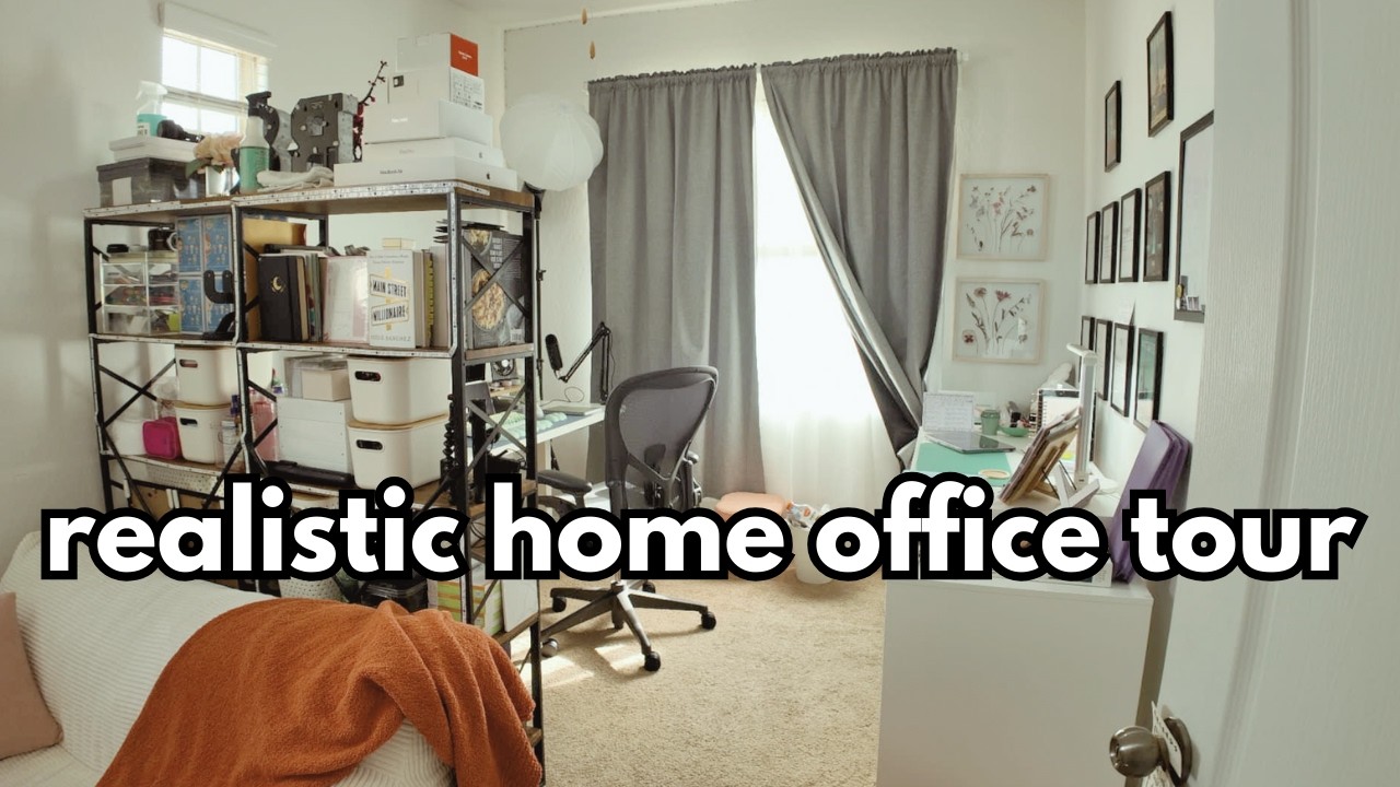 Realistic WFH Office Tour and Desk Setup - 2025