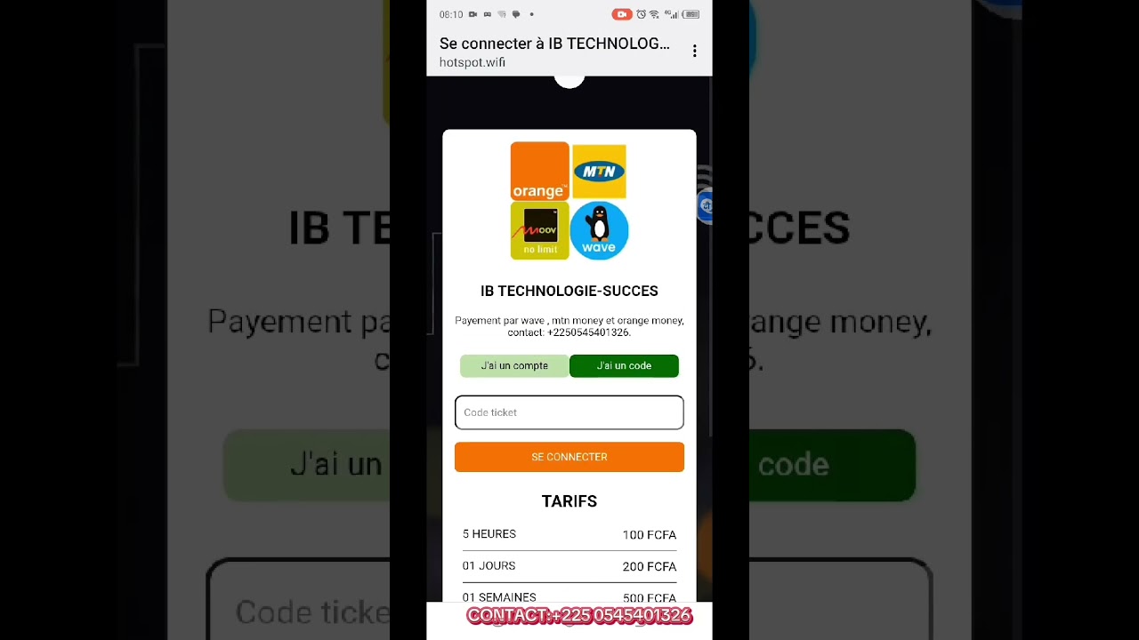 lorsque le client dit que son ticket ne passe pas .Comment le connecter avec le même ticket.