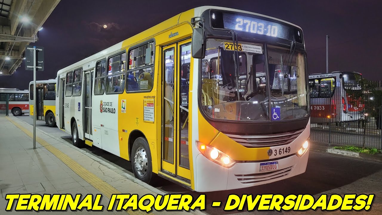 MOVIMENTAÇÃO - TERMINAL ITAQUERA | Variedades de ônibus na ZONA LESTE de São Paulo!