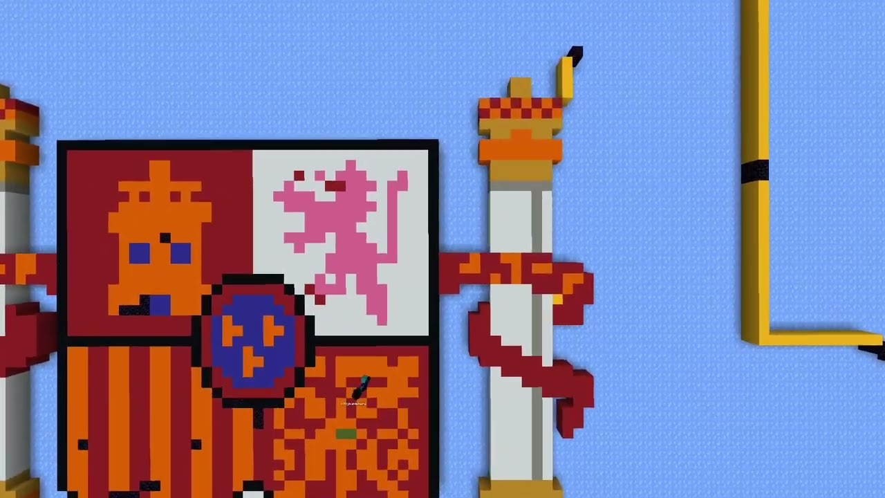 I built Europe in Minecraft Large Scale World Flag Map 5.5