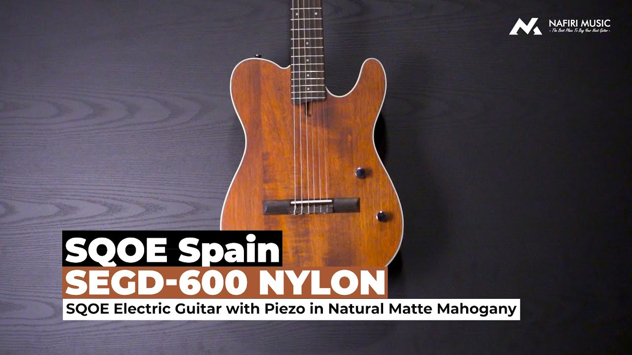 SQOE Spain SEGD-600 Nylon Electric Guitar with Piezo