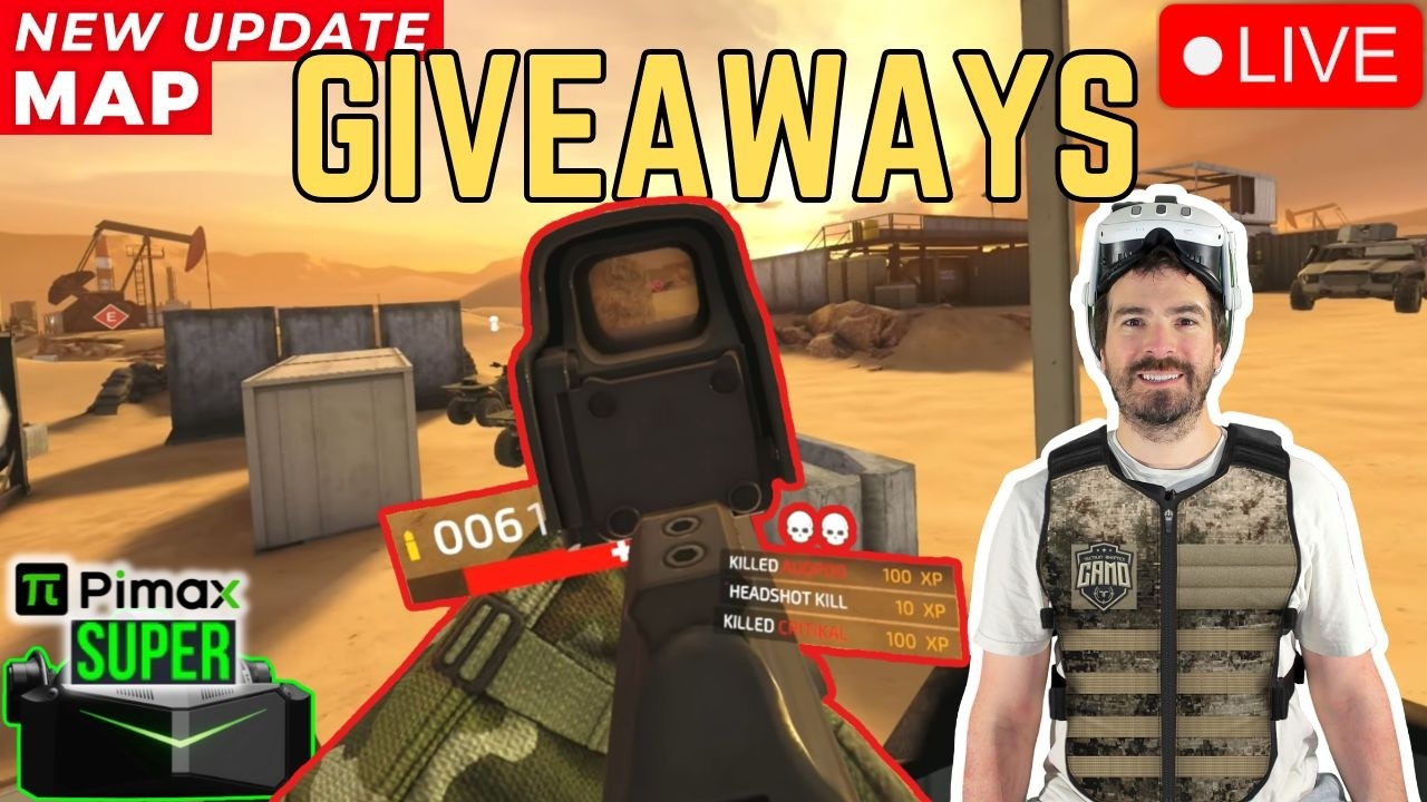 Battlefield in VR is PURE CHAOS 🔴 Forefront + HUGE Giveaways! Gunstock & Pimax Super
