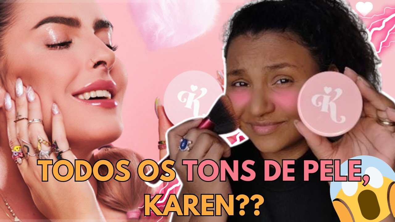 TESTANDO O PINK POWDER DA KAREN BACHINI EM PELE NEGRA - Será que funciona??