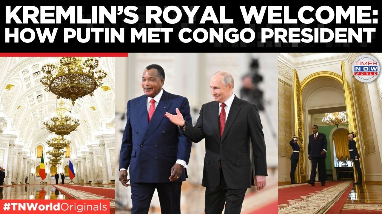 KREMLIN GOLD: Putin Rolls Out Red Carpet For Congo President's Royal Welcome