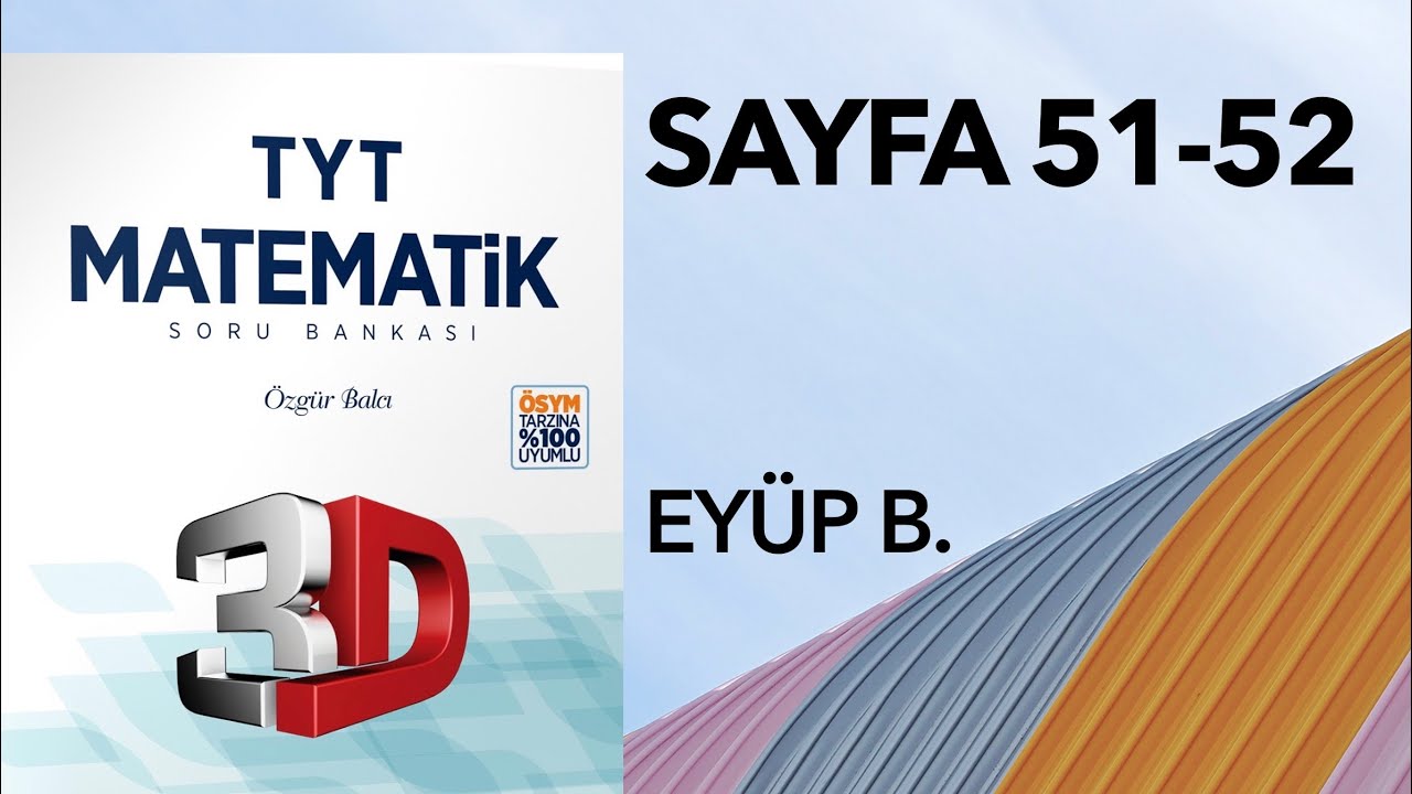 3D TYT MATEMATİK BÖLÜM - 1 TEST -23(ebob-ekok)