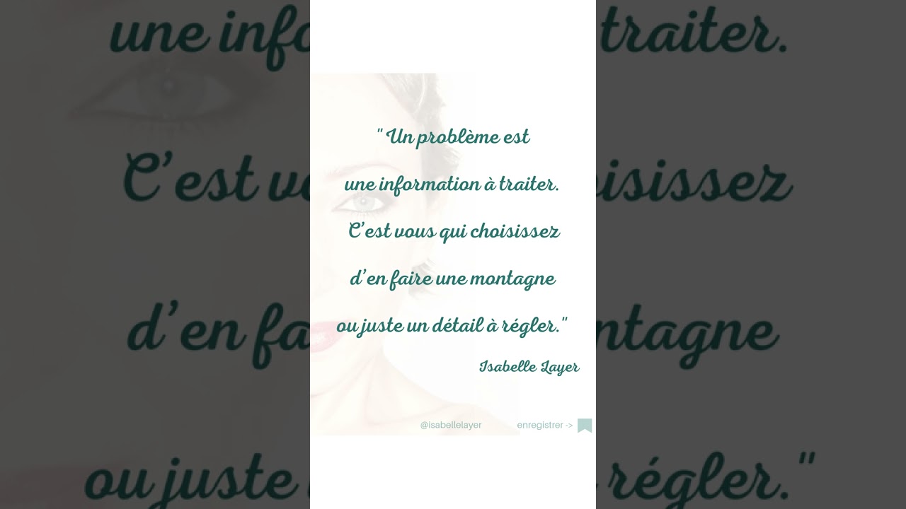 🙅 CE QUI VOUS BLOQUE n&rsquo;est peut-&ecirc;tre&hellip; qu&rsquo;un d&eacute;tail mal g&eacute;r&eacute;. Lire le texte ⬇︎ - Par Isabelle Layer
