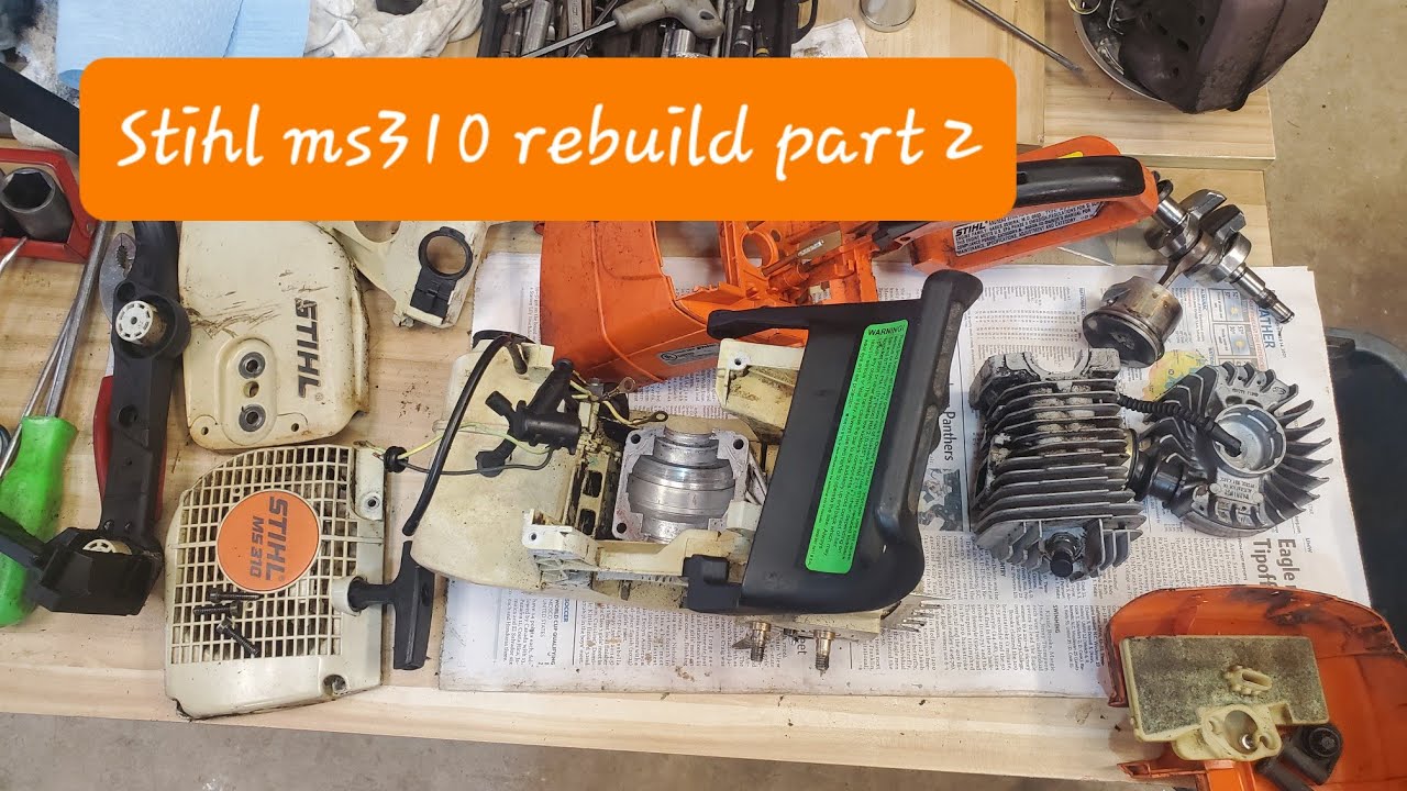 Stihl MS310 COMPLETE teardown and rebuild Clone motor/ How does it run? Part 2