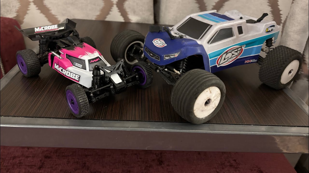 Late Night Hotel Bash part 2- HPI Maverick Microbe and Losi Mini-T 2.0
