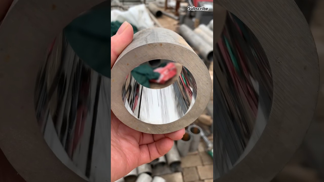 Honing process of stainless steel pipes: Deep hole finishing#technology #tools #shorts
