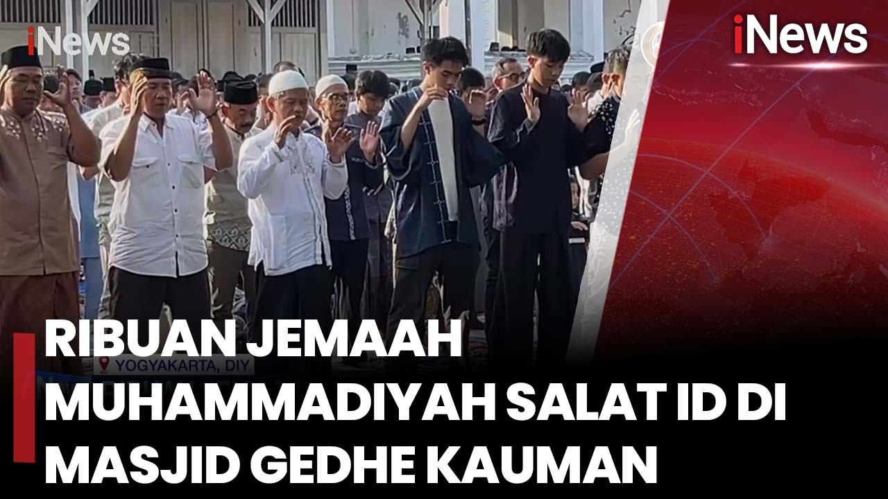 Ribuan Jemaah Muhammadiyah Salat Id di Masjid Gedhe Kauman | iNews Siang 20/3
