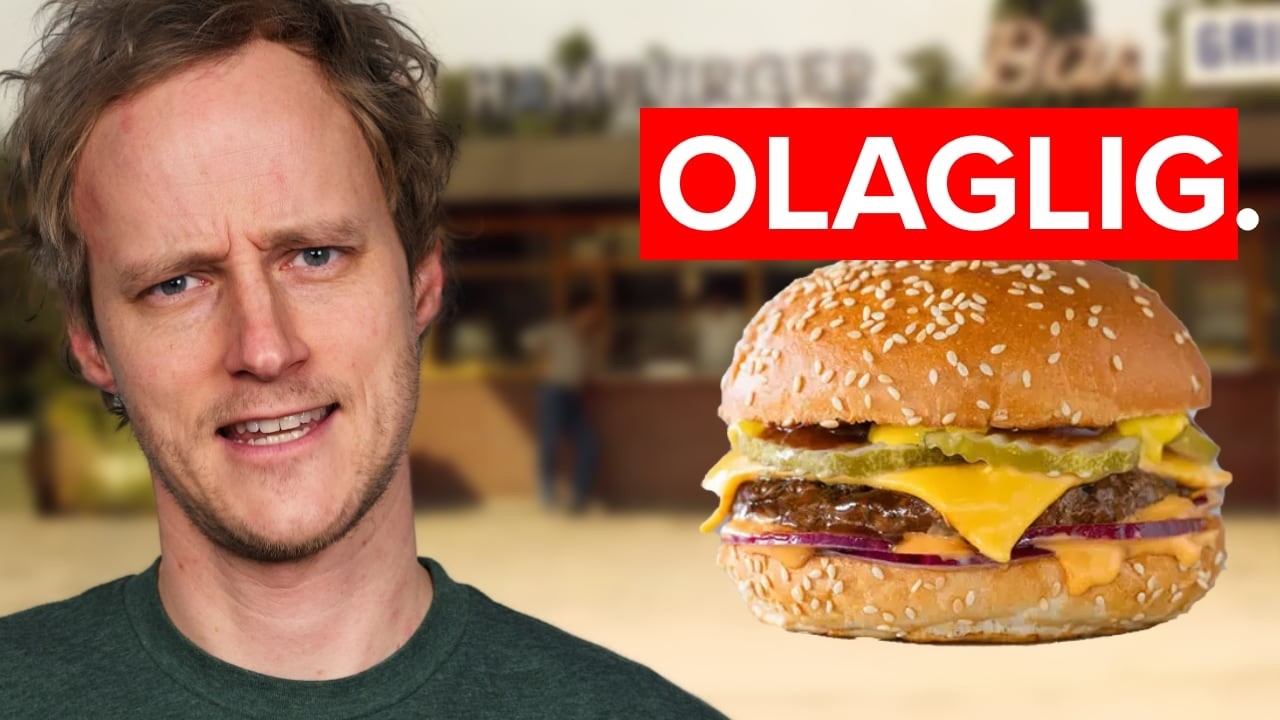 Testar SVERIGES FÖRSTA HAMBURGARE!