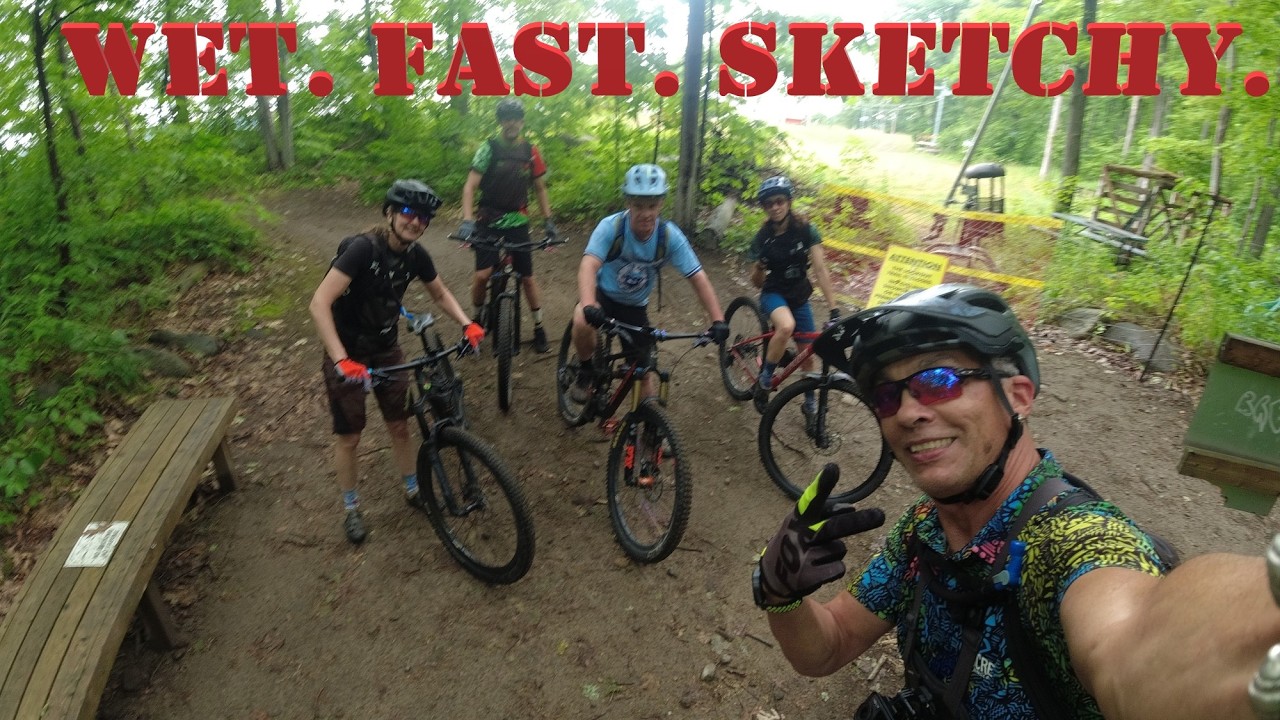 Batawa South MTB - Хаос на мокром горнолыжном склоне и летние тесты сцепления.