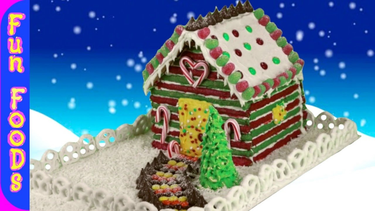 How to Make a Homemade Gingerbread House Using Pretzel Rods | Tasty Christmas Recipes