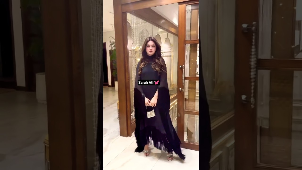 Sarah Atif wife of Atif Aslam us so elegant in black 🖤