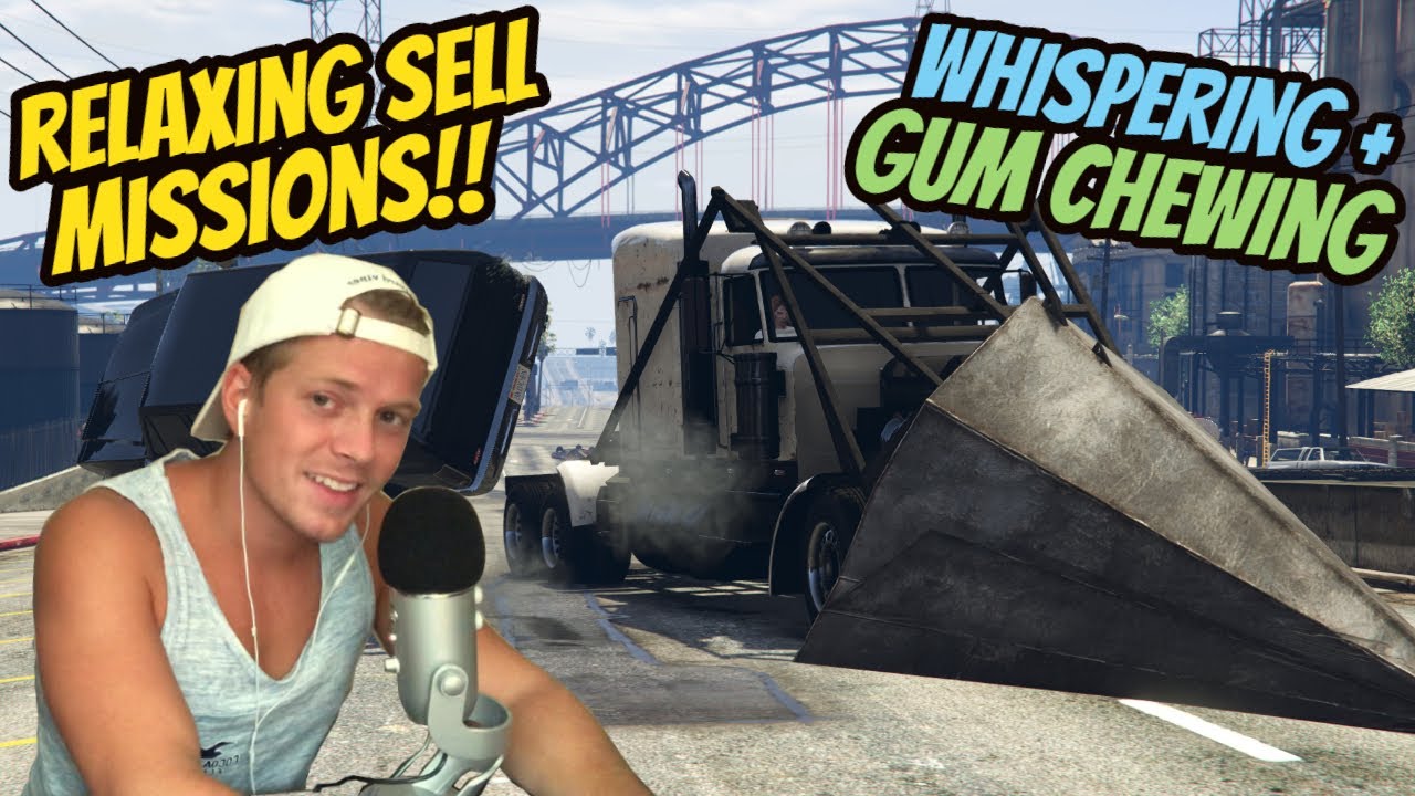 ASMR Gaming: GTA V | Relaxing Sell Missions For Cash! - Gum Chewing & Whispering