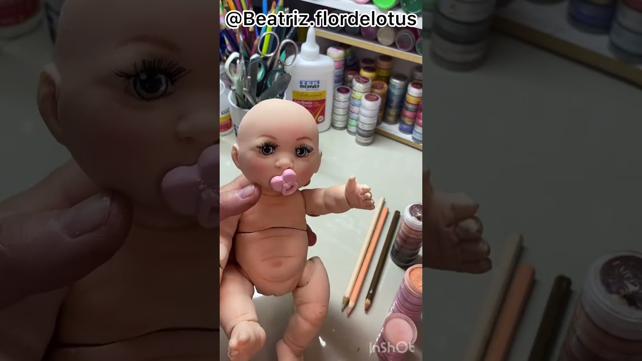 Bebê reborn feito de biscuit #biscuit  #beberealista  #bebereborn