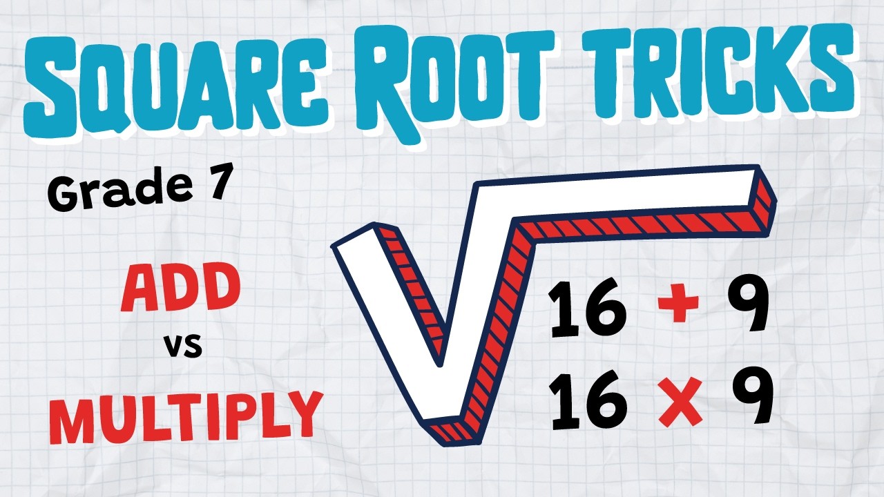 Square and Cube root rules Grade 7 Exponents Lesson 3