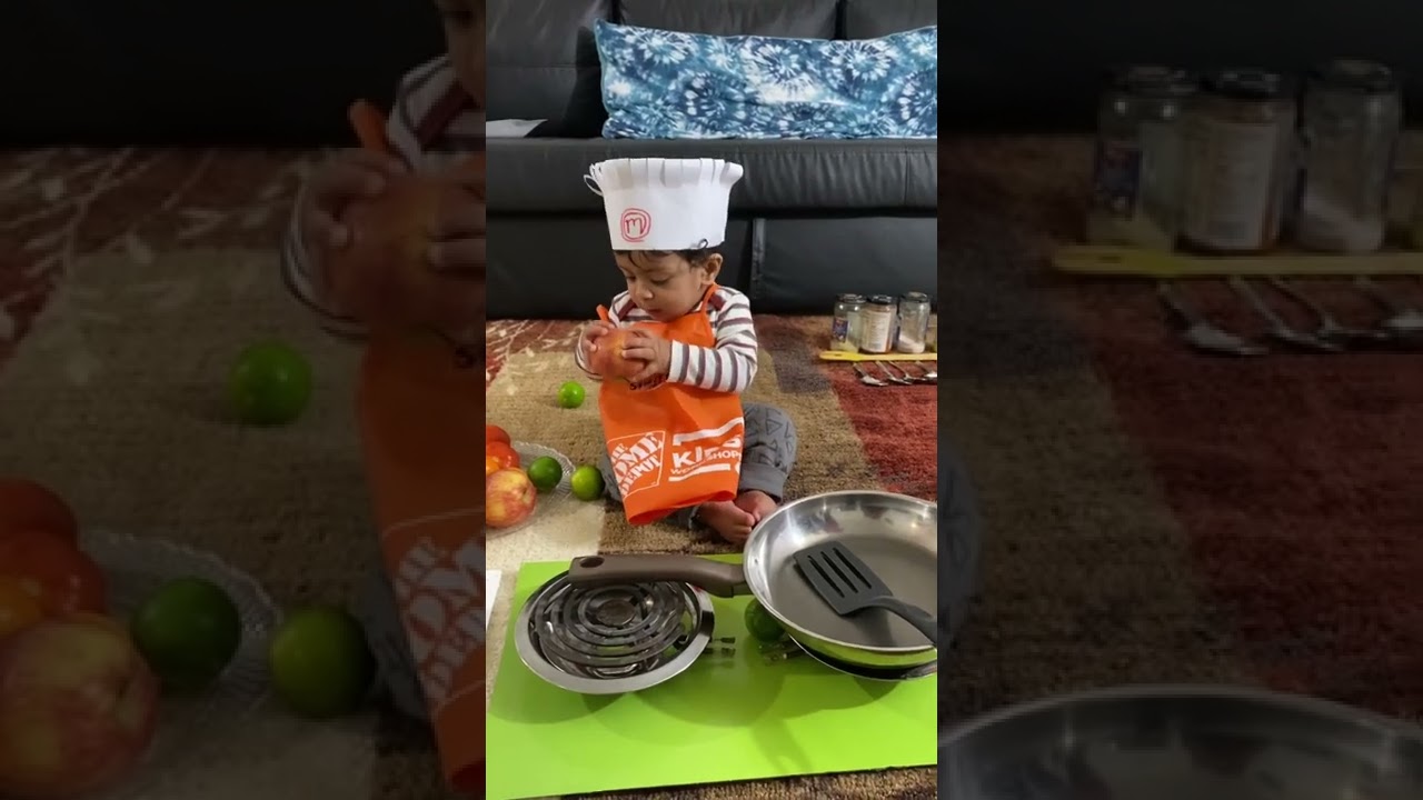 Baby chef pretend play